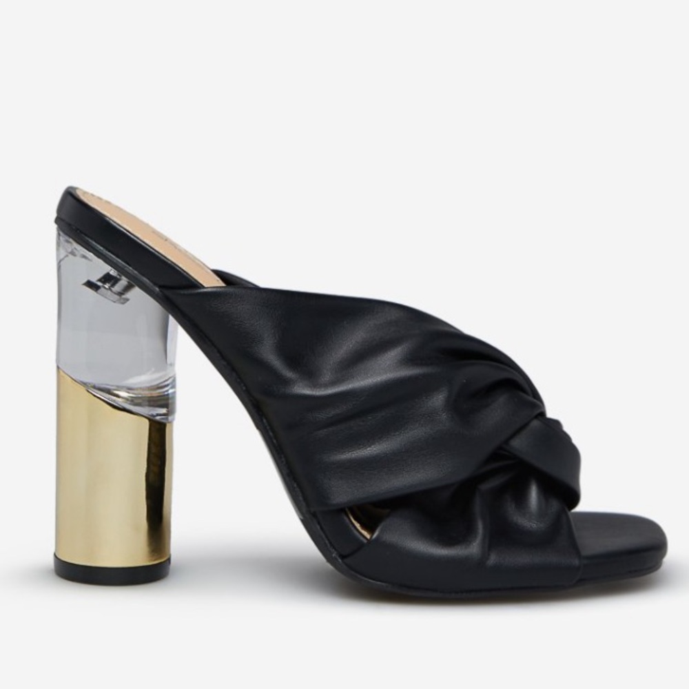 Two tone heel sandal